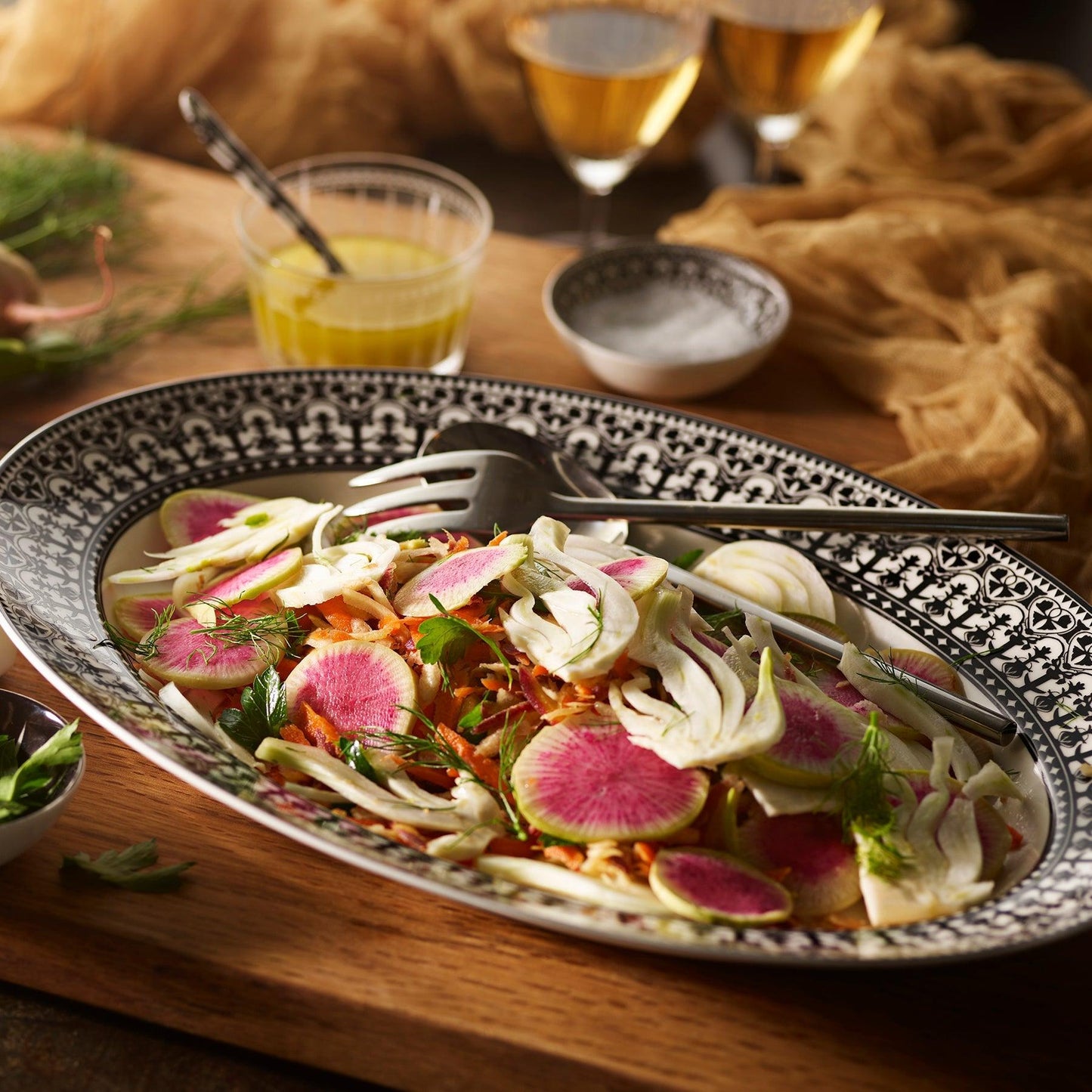  Casablanca Oval Rimmed Platter
