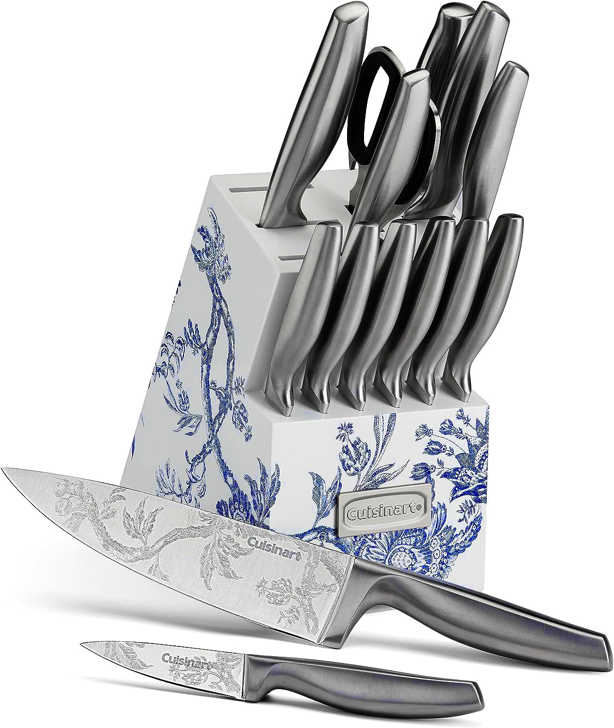  Caskata X Cuisinart Limited Edition Arcadia 15 Pc. German Stainless Steel Cutlery Block