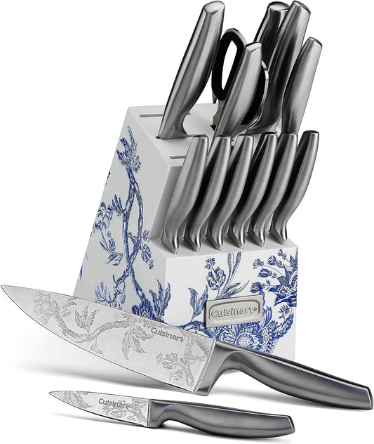  Caskata X Cuisinart Limited Edition Arcadia 15 Pc. German Stainless Steel Cutlery Block
