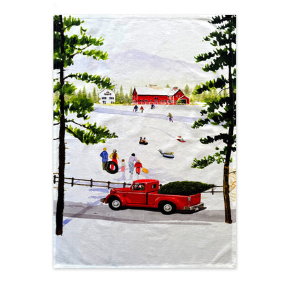  Caskata X Felix Doolittle Winter Wonderland Kitchen Towels, Set Of 2