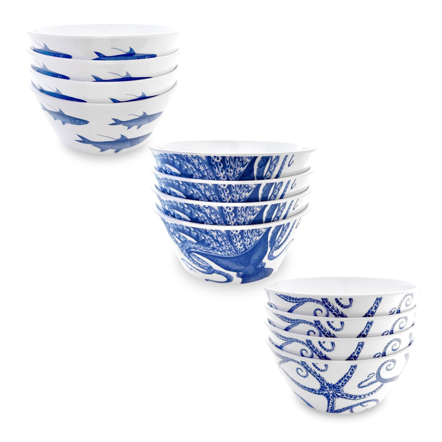  Coastal Cereal Bowls Melamine Bundle