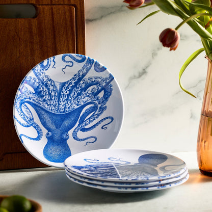  Lucy Melamine Dinner Plates, Set Of 4