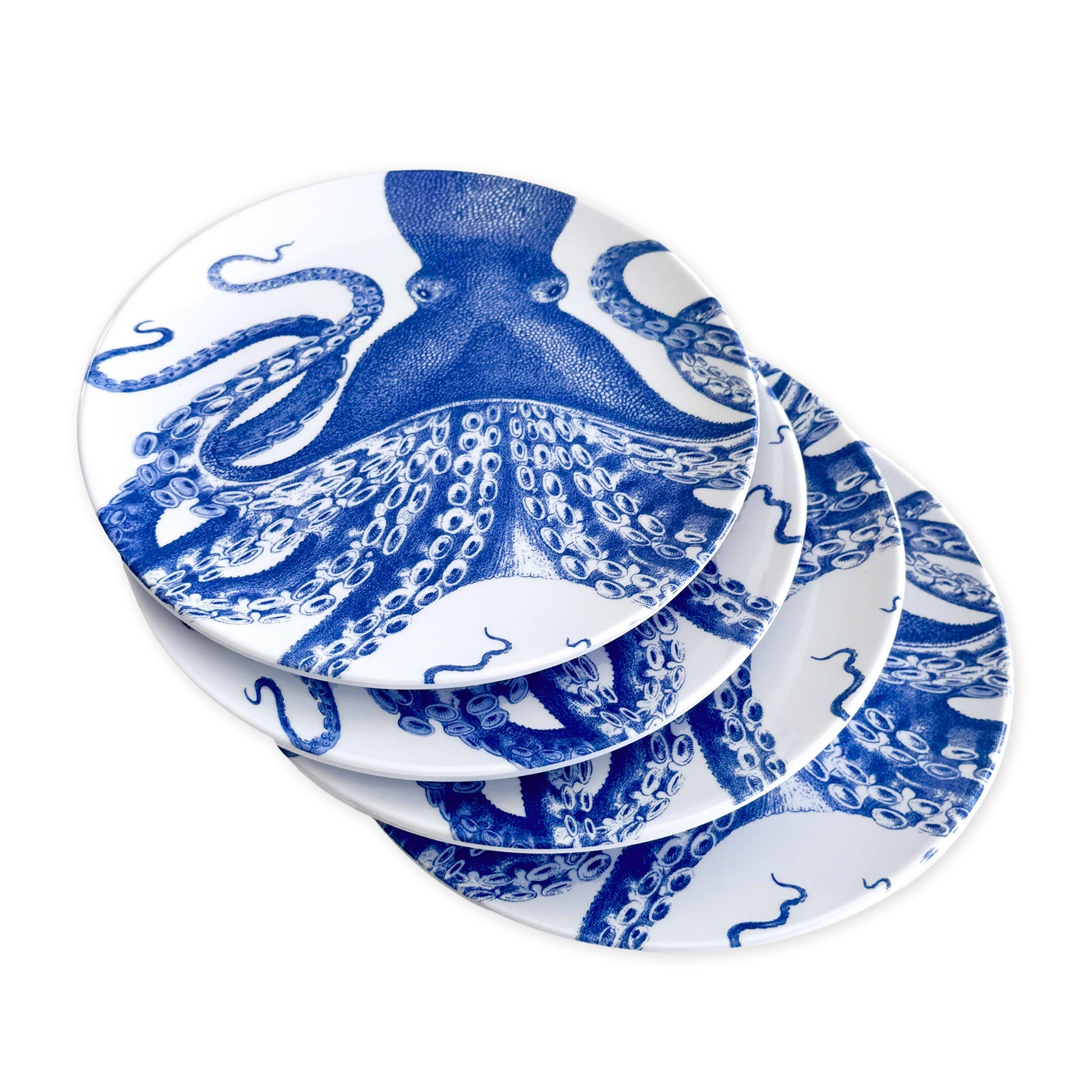  Lucy Melamine Salad Plates, Set Of 4