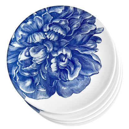  Peony Melamine Dinner Plates, Set Of 4