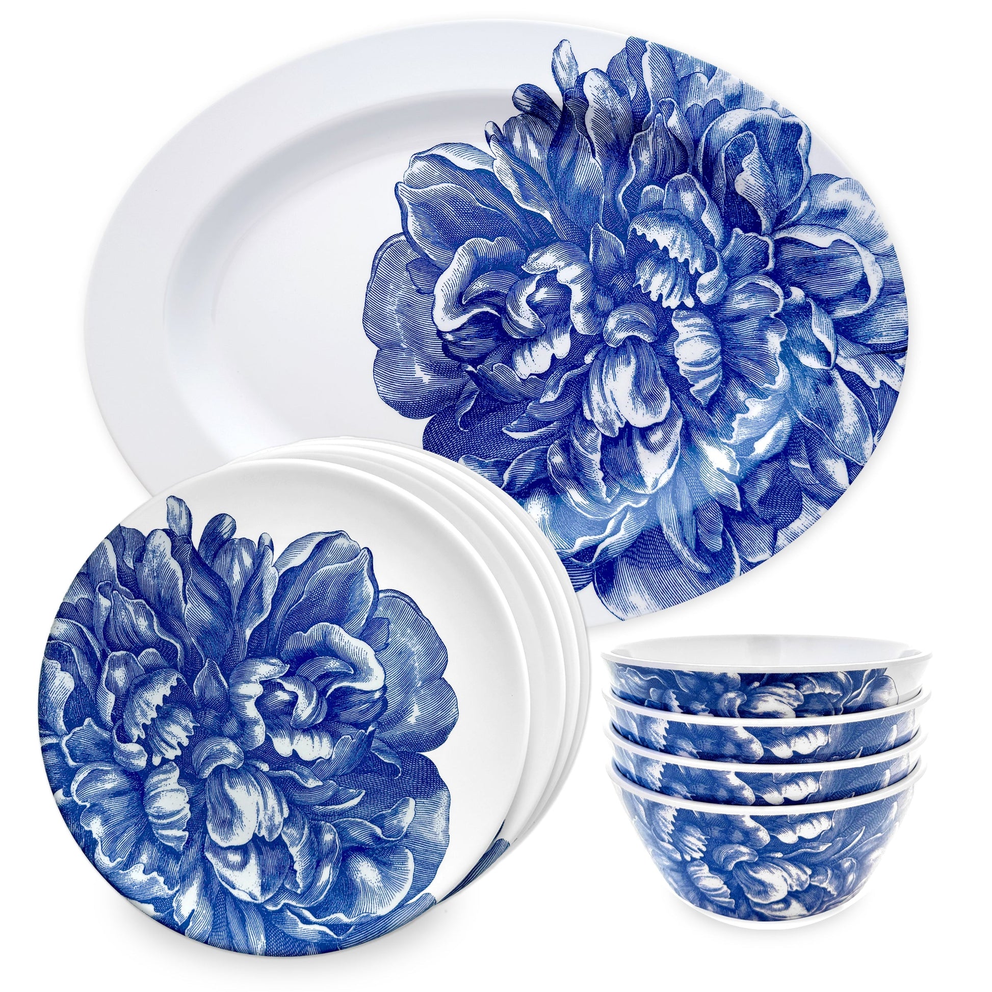  Peony "Dinner Is Served" Melamine Bundle
