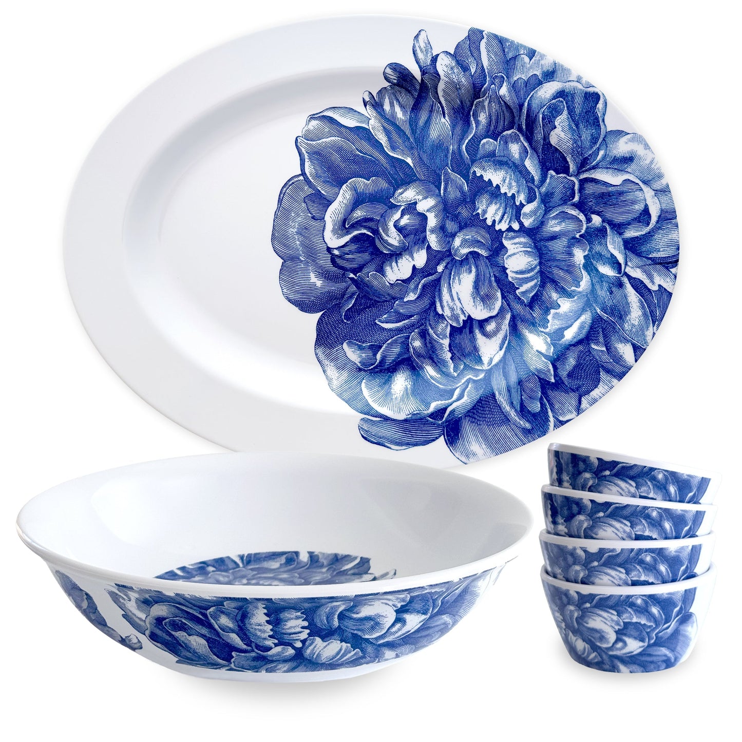  Peony Entertaining Melamine Bundle