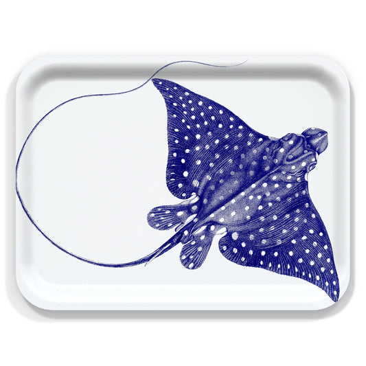  Spotted Stingray Large Rectangular Birchwood Tray