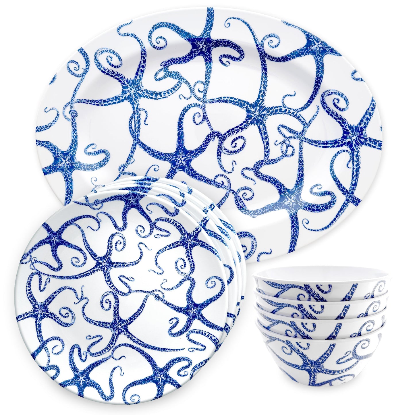  Starfish "Dinner Is Served" Melamine Bundle