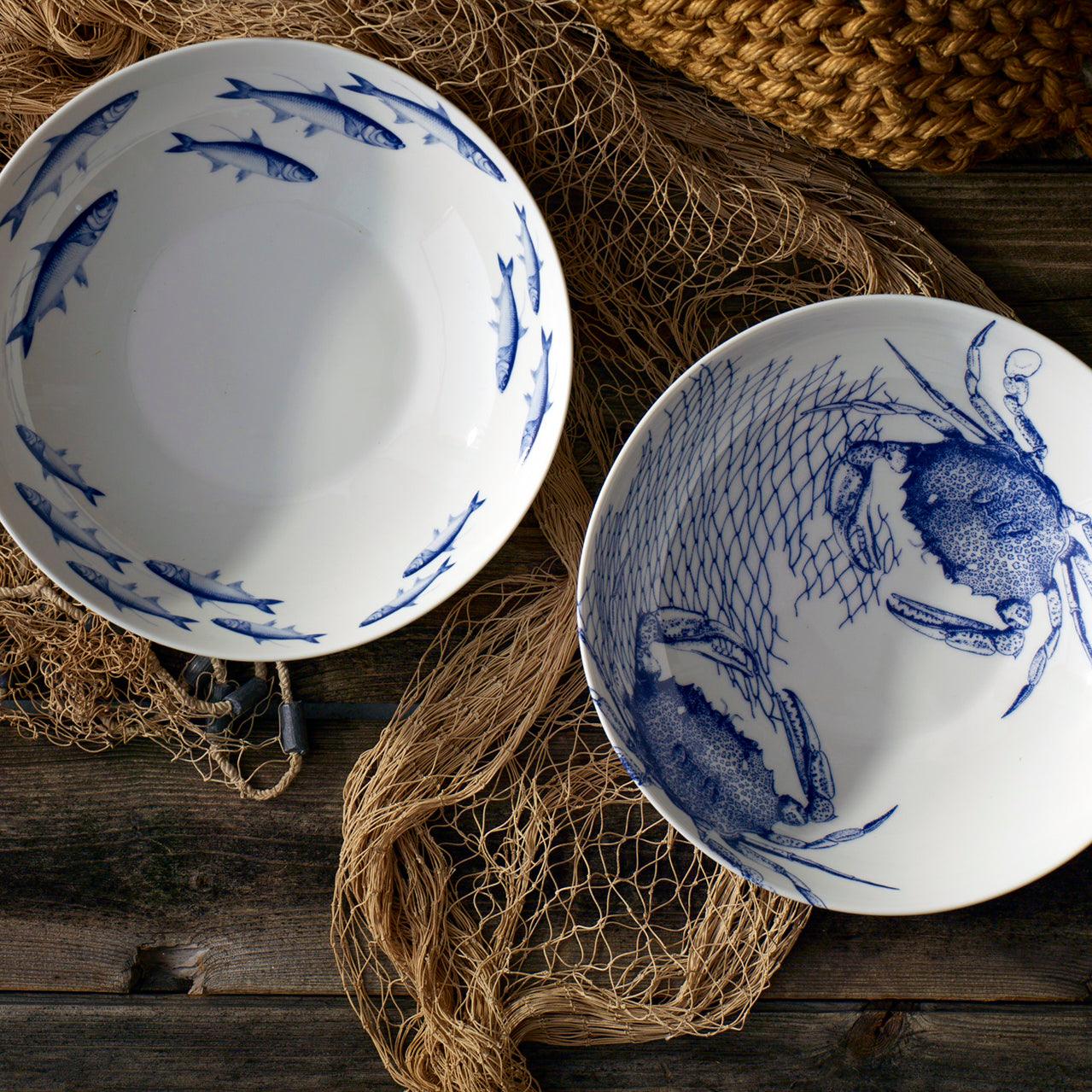  School Of Fish Wide Serving Bowl