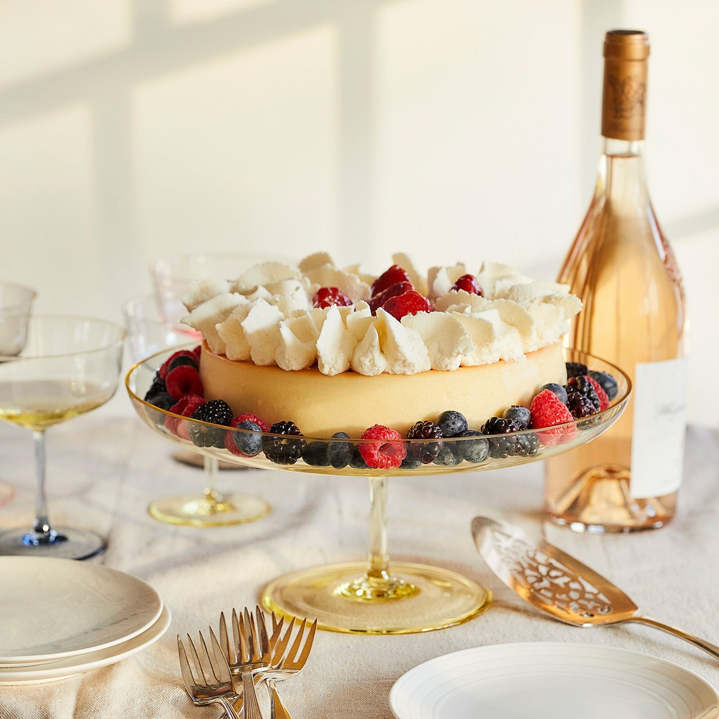  Celia Citrine Cake Pedestal