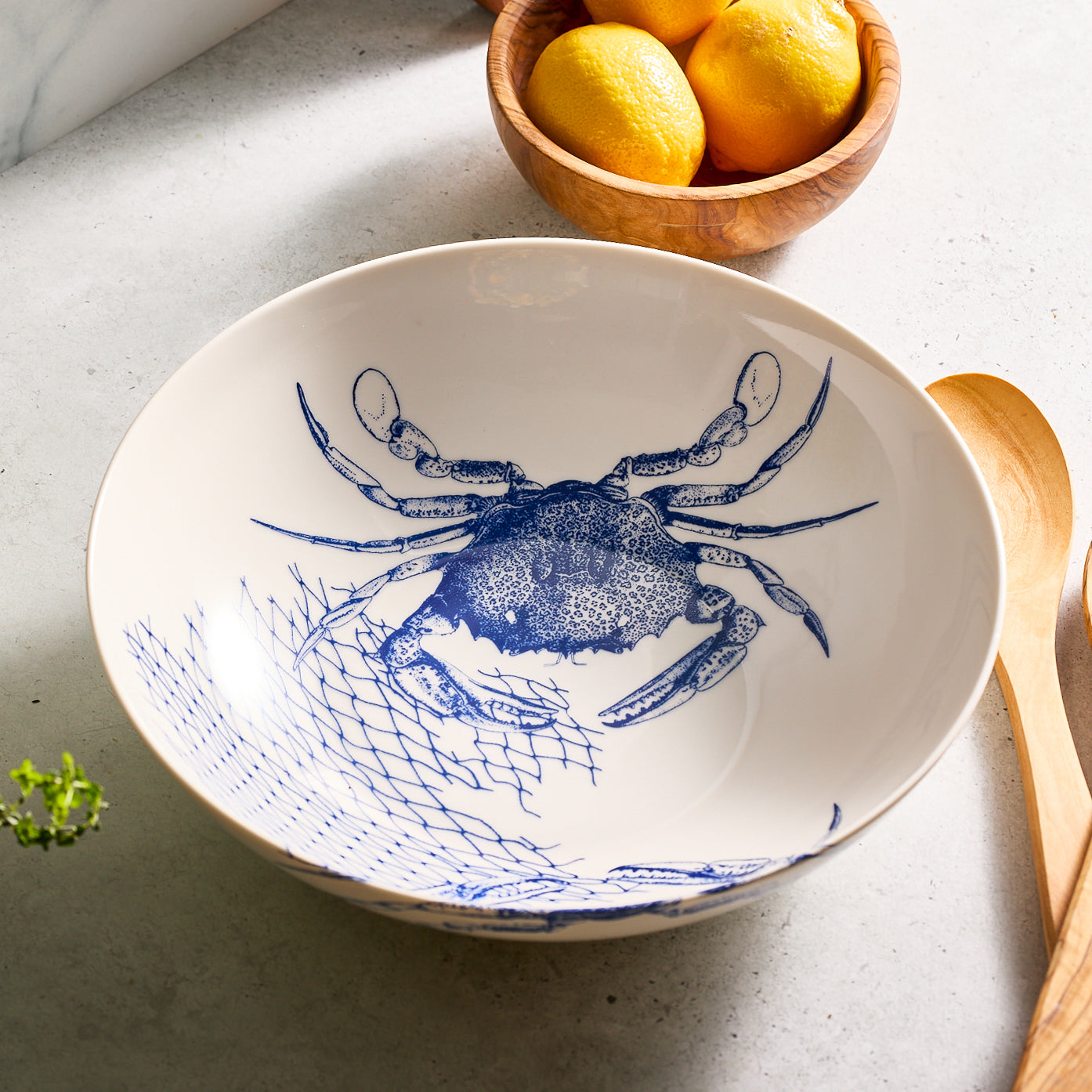  Crab Wide Serving Bowl