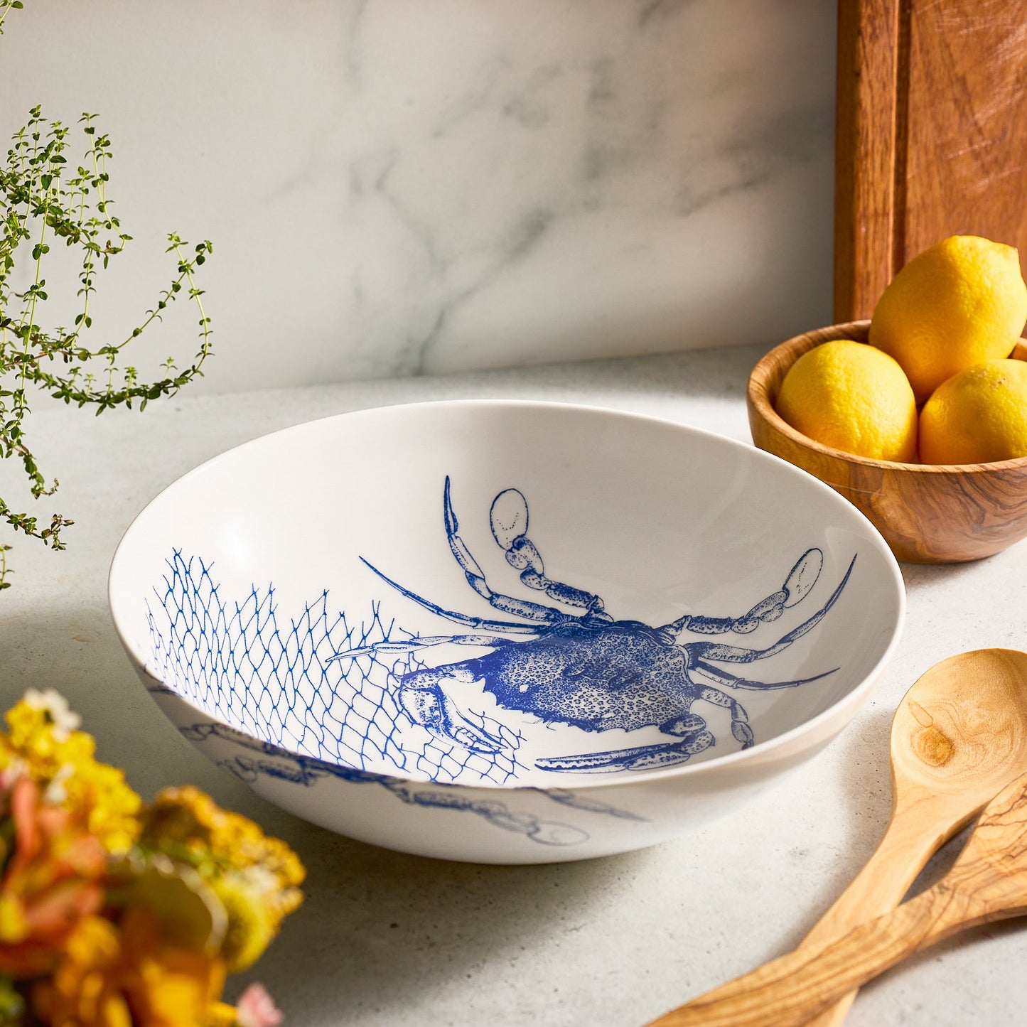  Crab Wide Serving Bowl