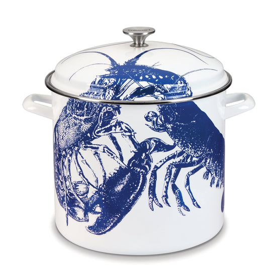  Caskata X Cuisinart Limited Edition Lobster 16 Qt. Enamel On Steel Stockpot
