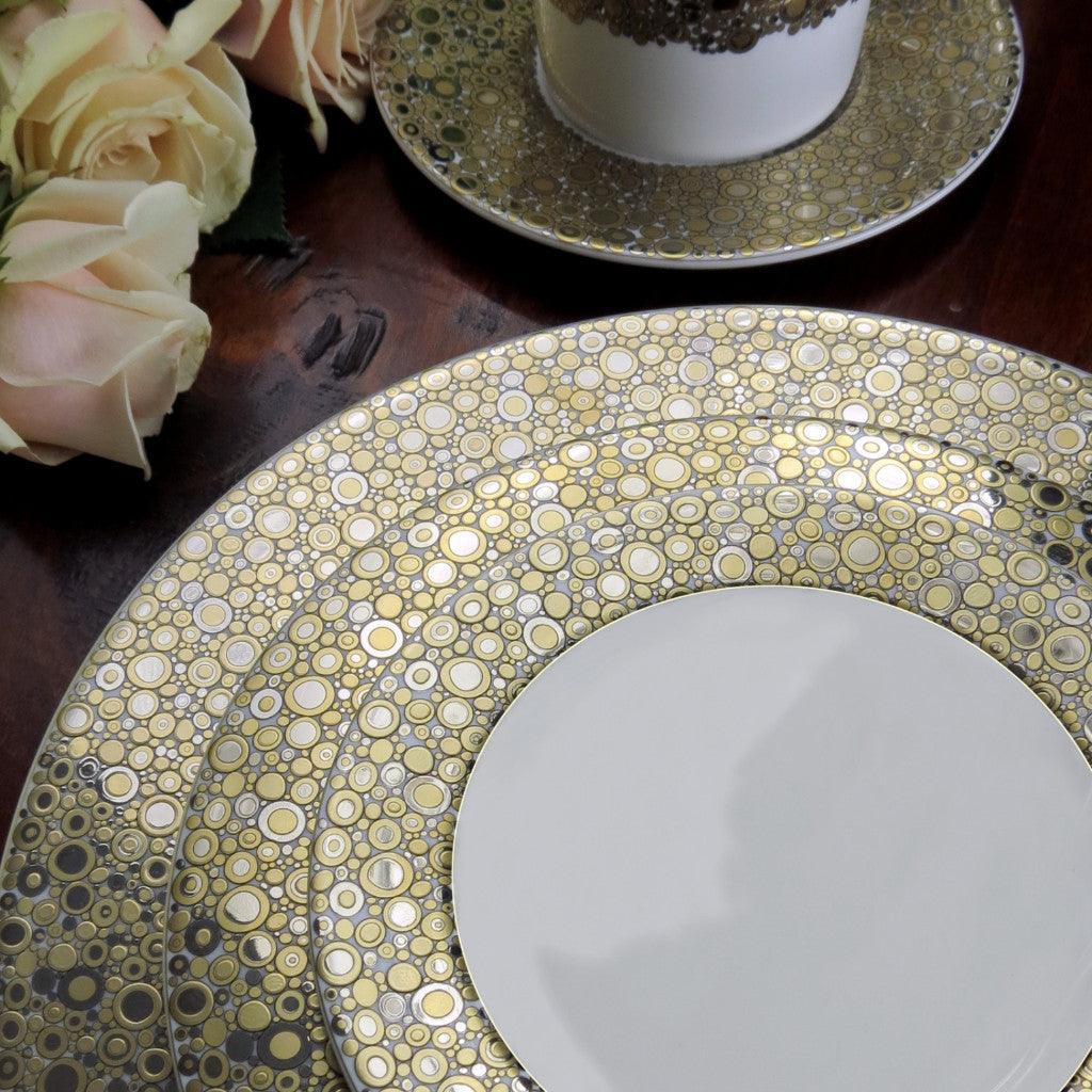  Ellington Shimmer Gold & Platinum Bread & Butter Plate