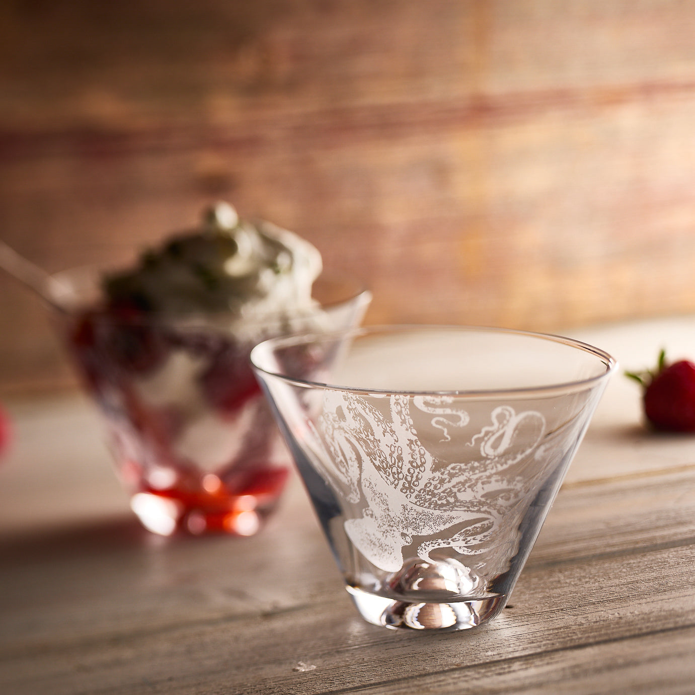  Lucy Stemless Martini Glasses