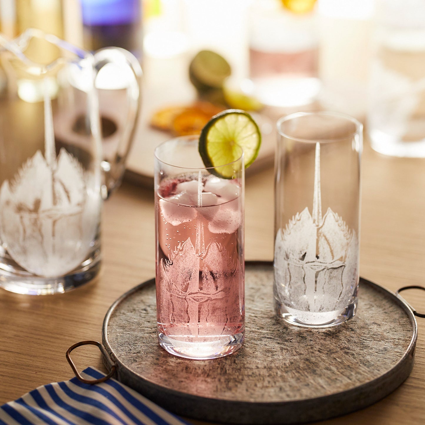  Horseshoe Crab Highball Glasses