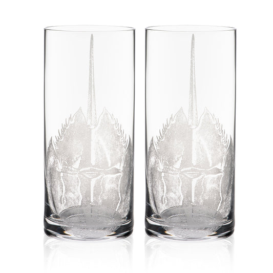  Horseshoe Crab Highball Glasses