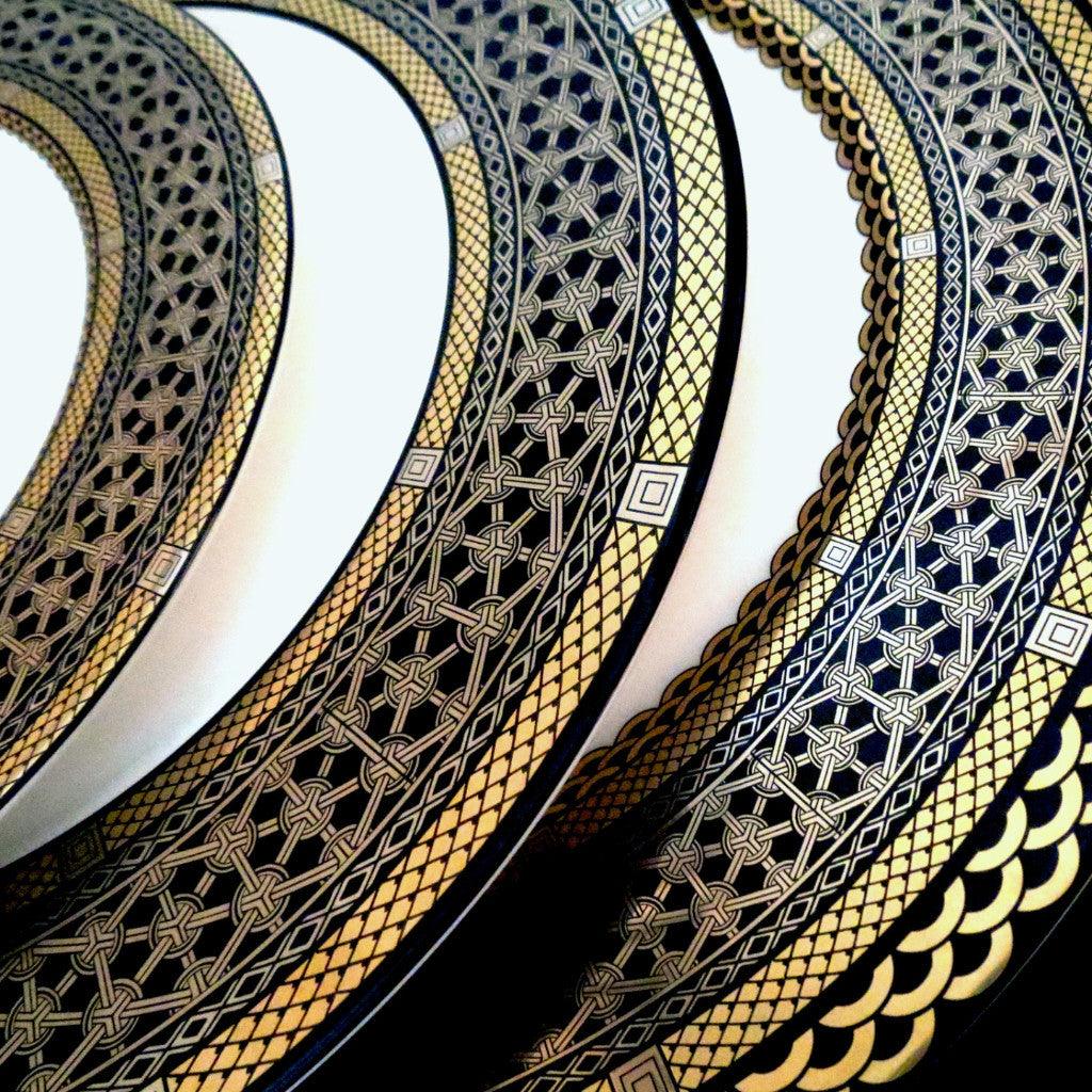  Hawthorne Onyx Gold & Platinum Bread & Butter Plate