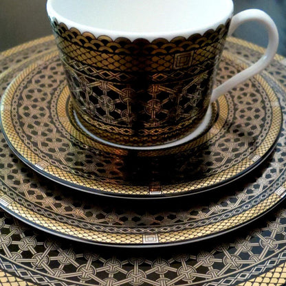  Hawthorne Onyx Gold & Platinum Bread & Butter Plate
