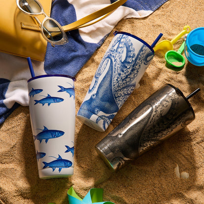  School Of Fish Stainless Steel Insulated Tumbler