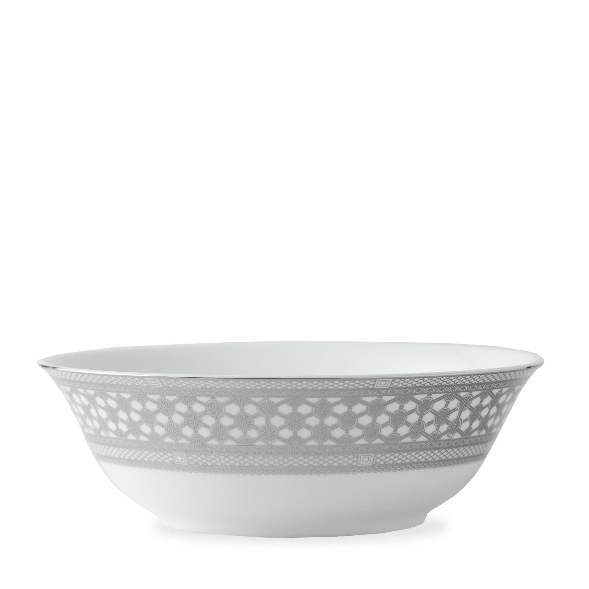  Hawthorne Ice Platinum Medium Serving Bowl