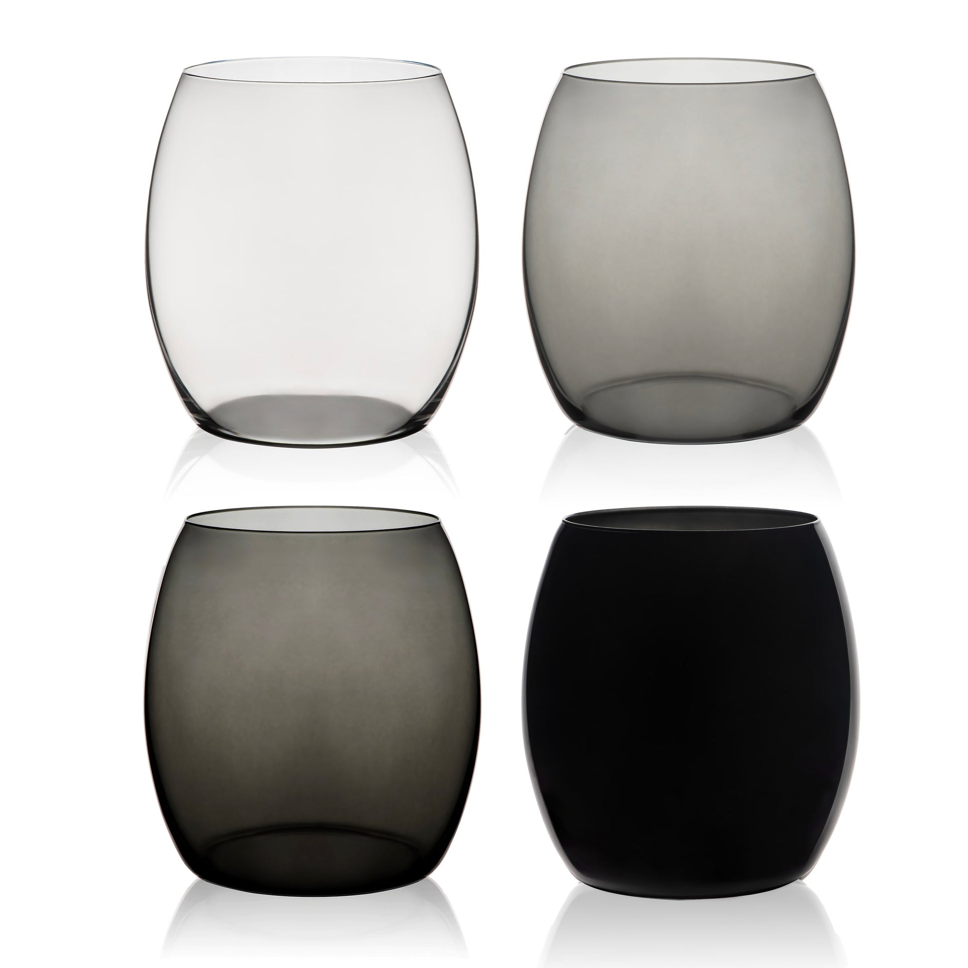  Les Nuages Gray Ombré Glasses Set Of 4