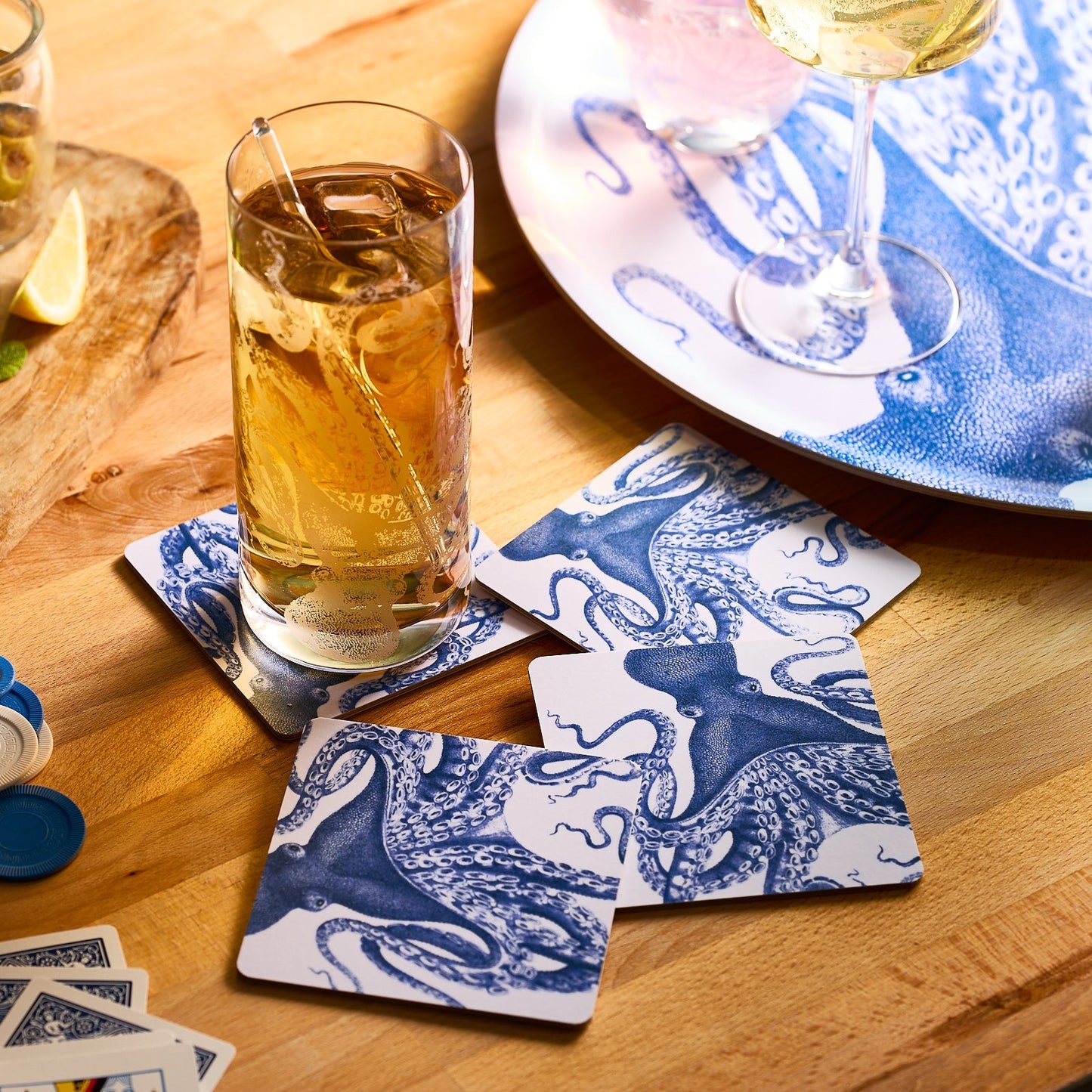  Lucy Birchwood Coasters, Set Of 4
