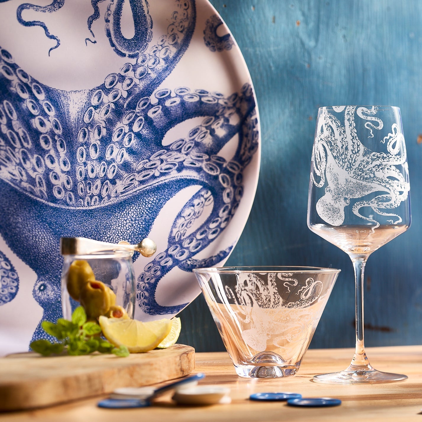 Lucy Stemless Martini Glasses