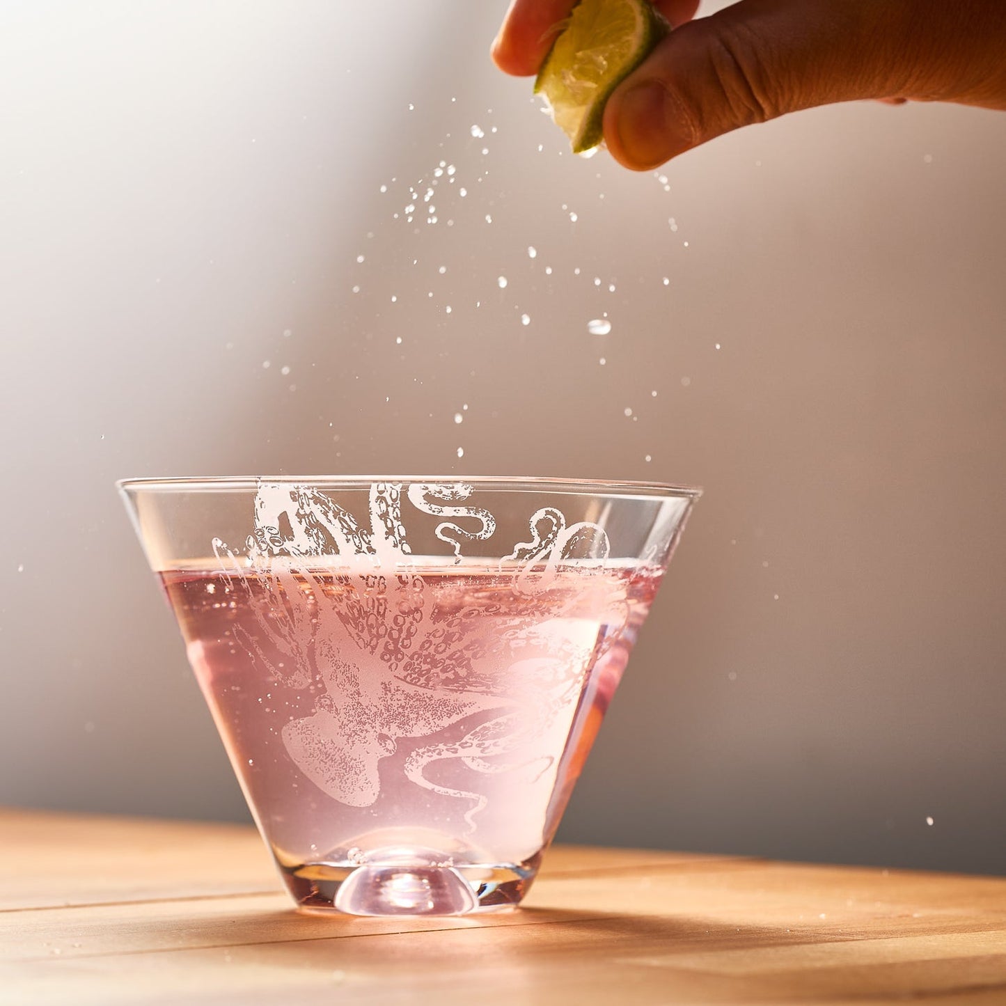  Lucy Stemless Martini Glasses