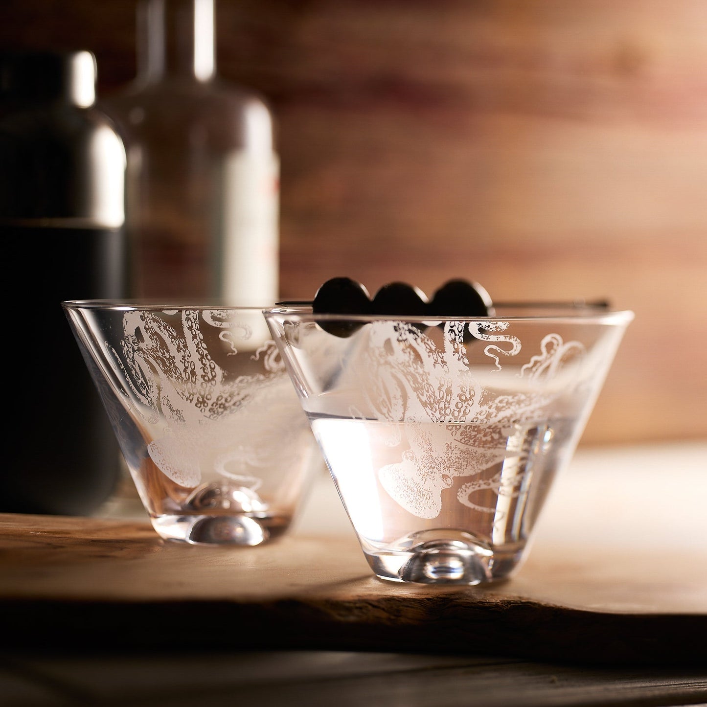  Lucy Stemless Martini Glasses