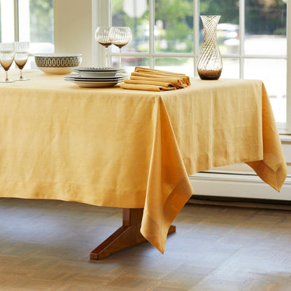  Marigold Linen Tablecloth And Napkin Set