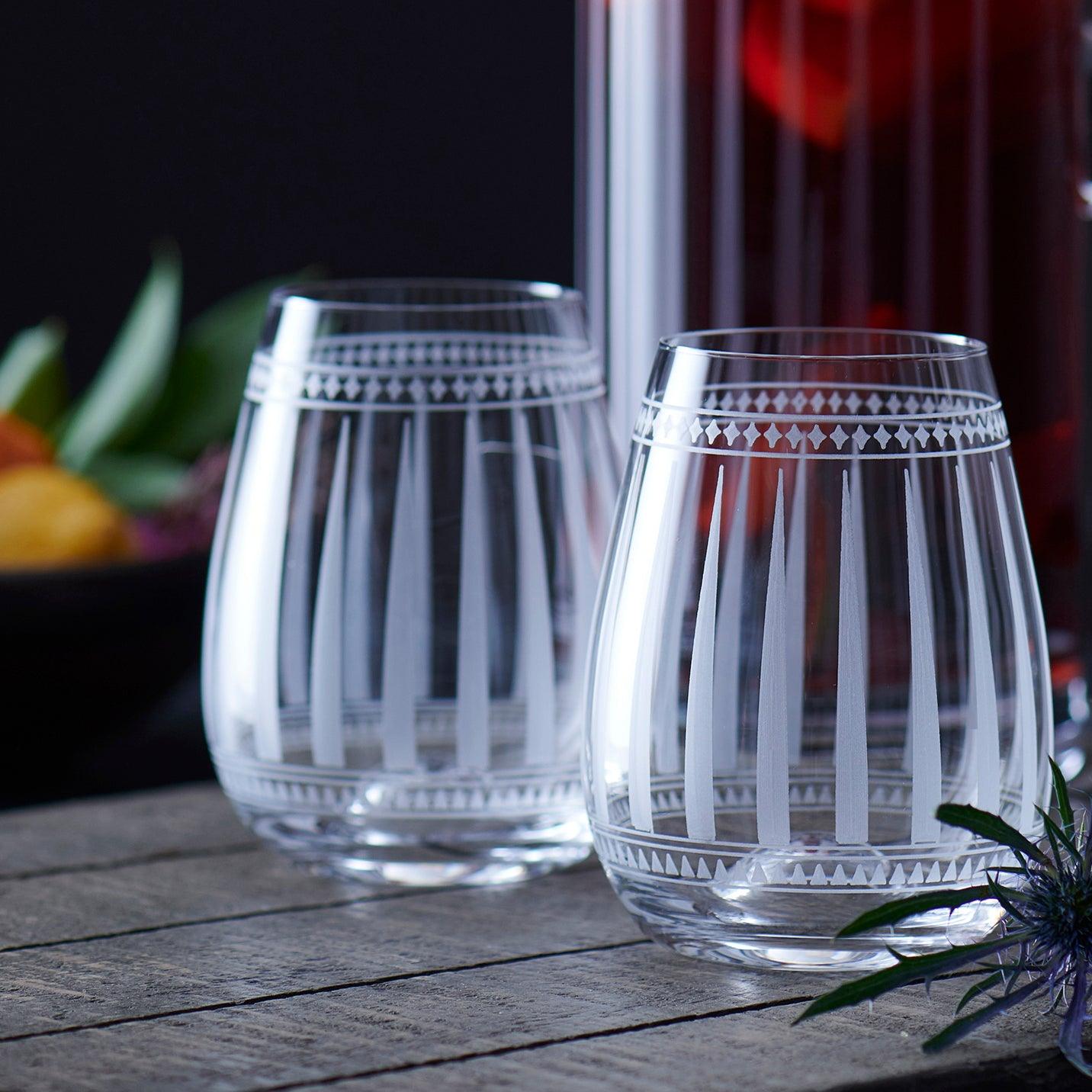  Marrakech Stemless Wine Glasses