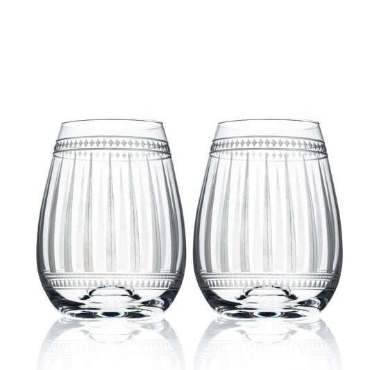  Marrakech Stemless Wine Glasses