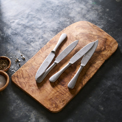  Pewter Set/4 Steak Knives