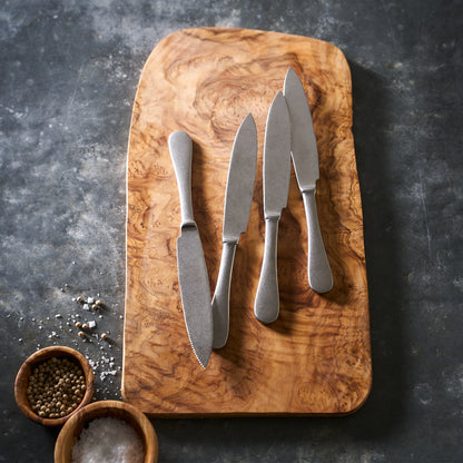  Pewter Set/4 Steak Knives