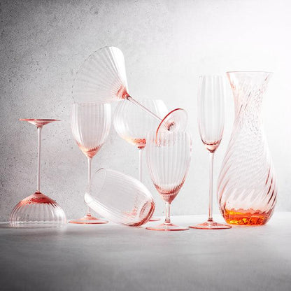  Quinn Rose White Wine Glasses