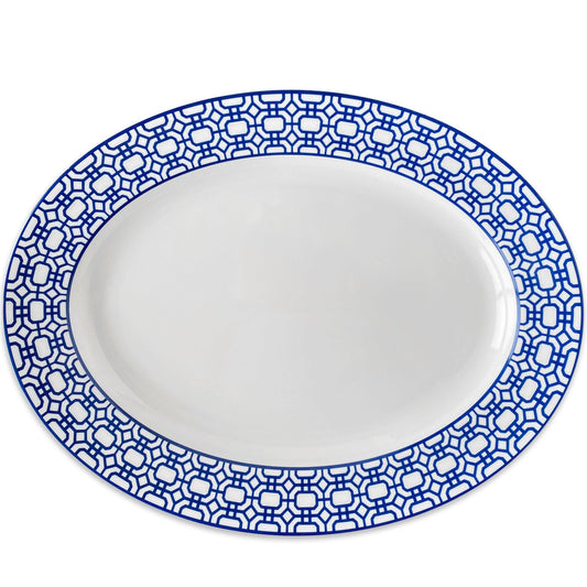 Newport Garden Gate Oval Rimmed Platter