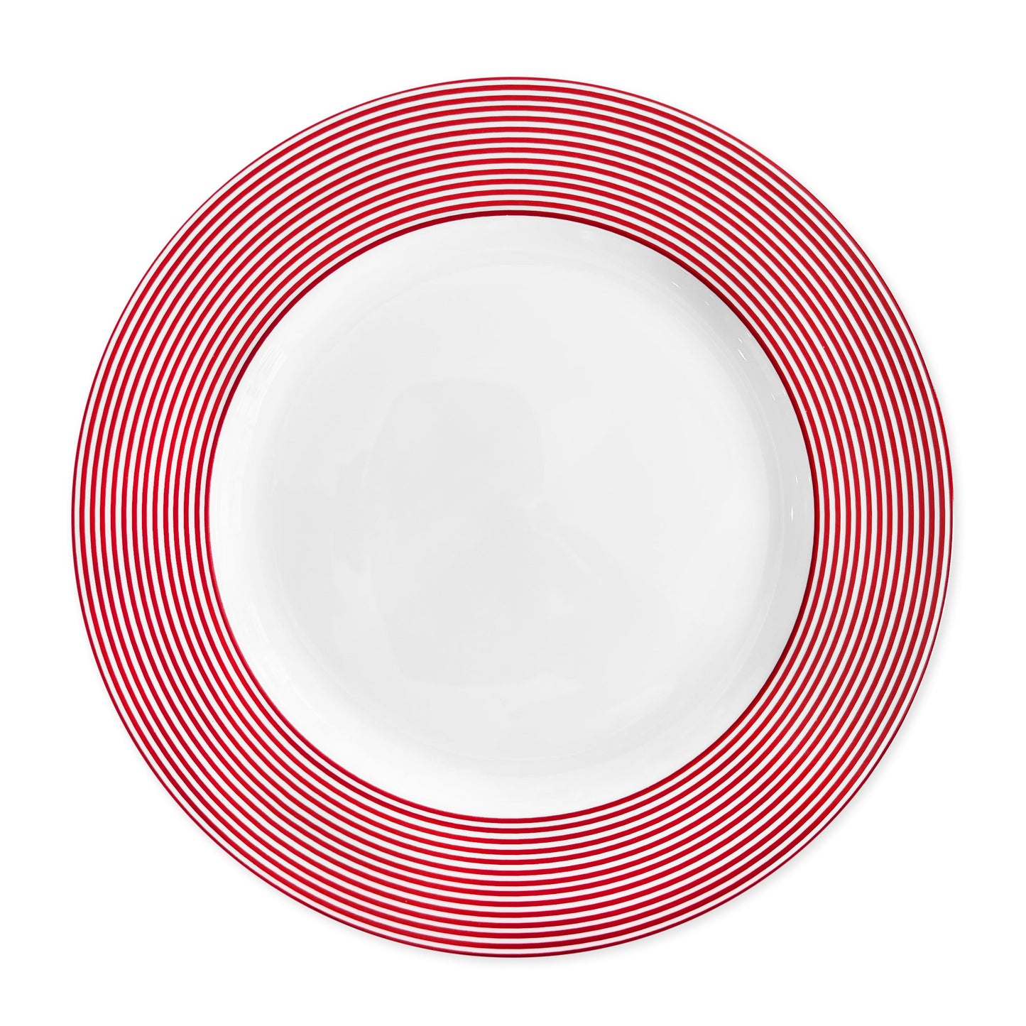  Newport Stripe Crimson Dinner Plate