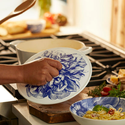  Caskata X Cuisinart Limited Edition Peony Enameled Cast Iron 5 Qt. Round Casserole With Lid
