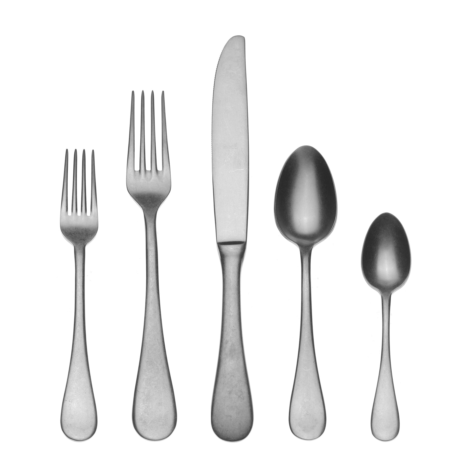  Pewter 5-Piece Flatware Setting