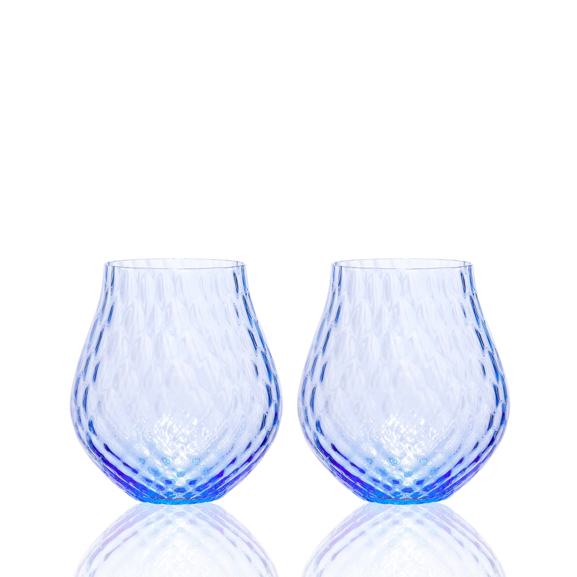 Phoebe Cobalt Stemless Wine Glasses