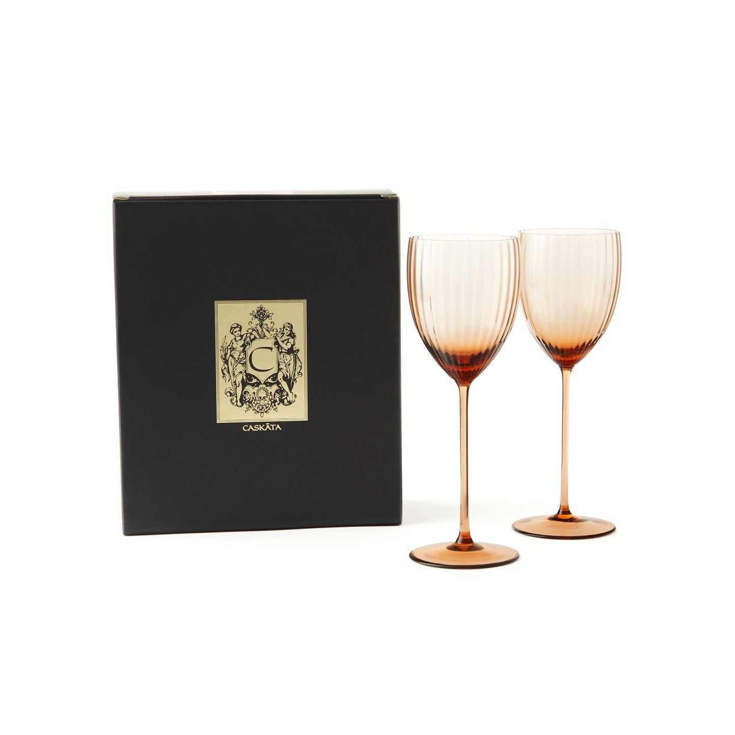  Quinn Amber White Wine Glasses