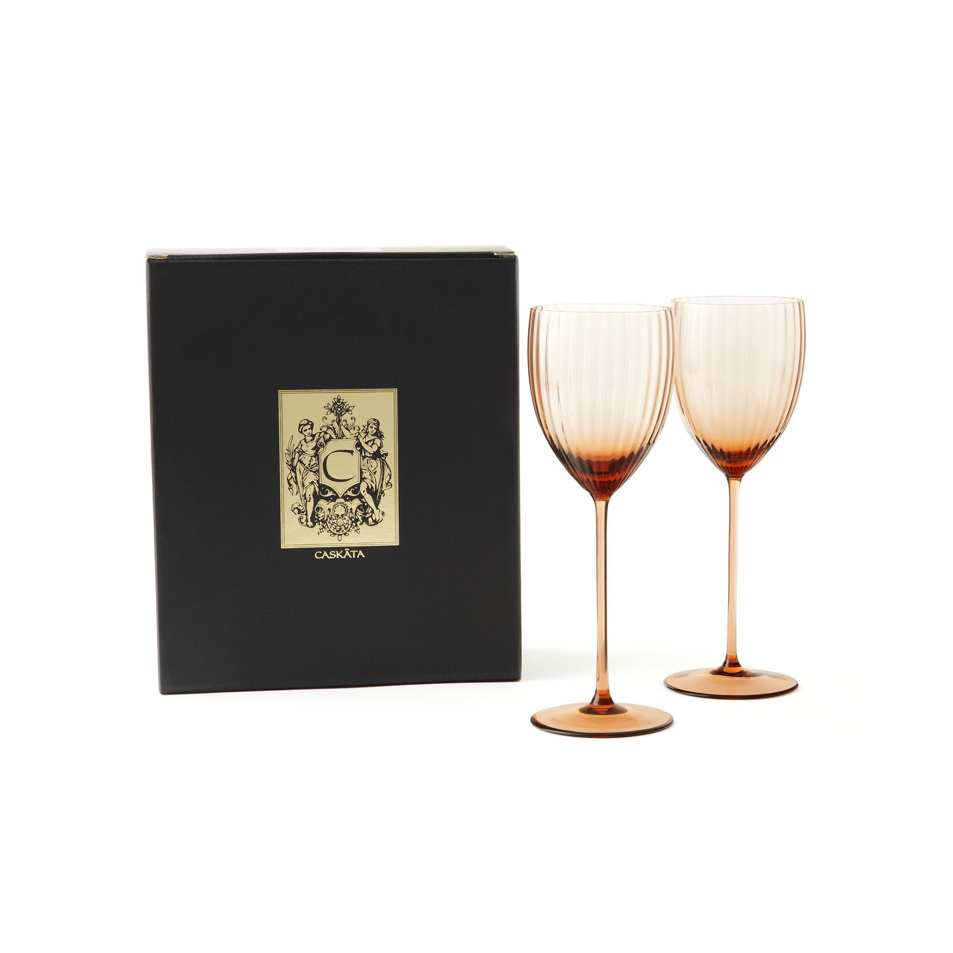  Quinn Amber White Wine Glasses