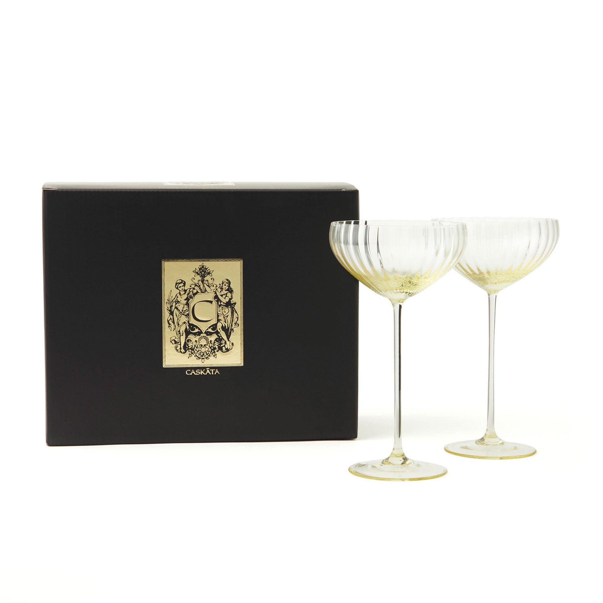  Quinn Citrine Coupe Glasses