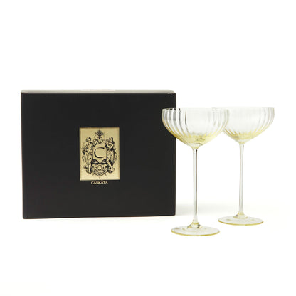  Quinn Citrine Coupe Glasses