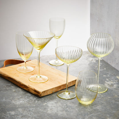 Quinn Citrine Coupe Glasses