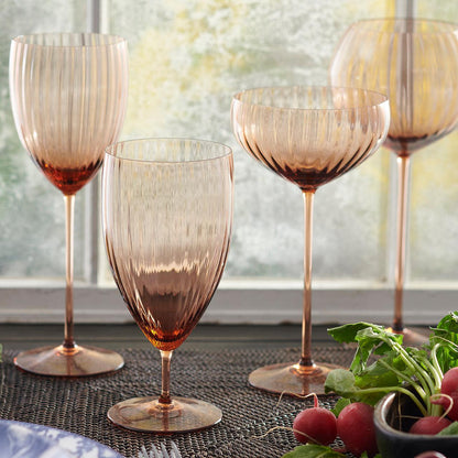  Quinn Amber Red Wine Glasses
