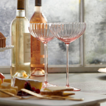  Quinn Rose Coupe Glasses