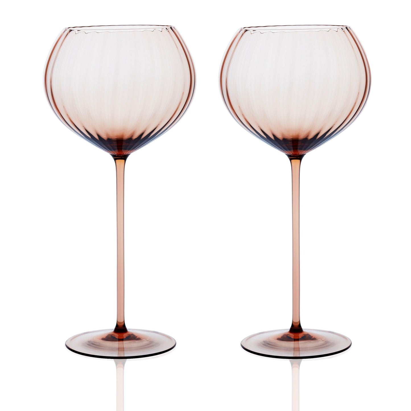  Quinn Amber Red Wine Glasses