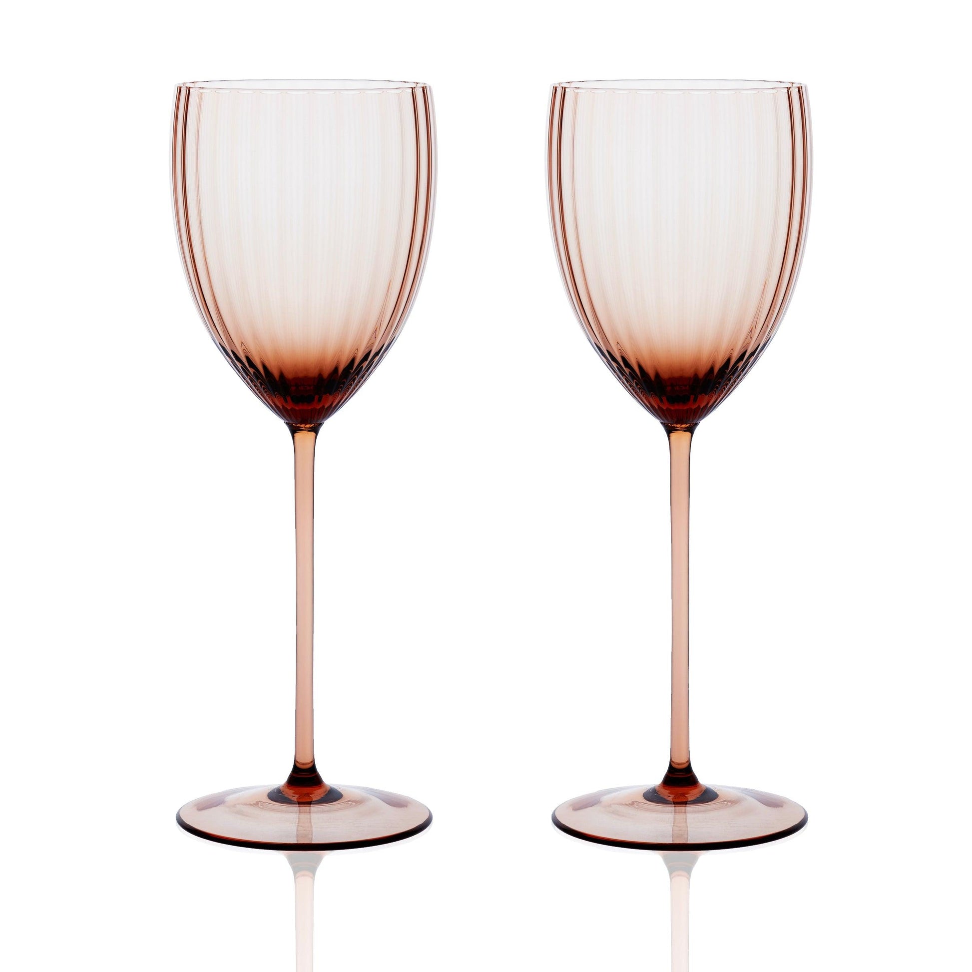  Quinn Amber White Wine Glasses